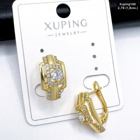 Сережки Xuping14К 10663 ( 2.7 см.)
